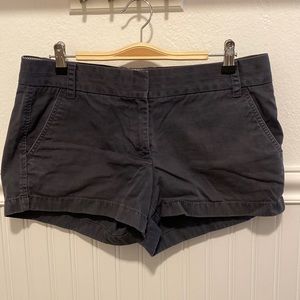 J. Crew 3” navy chino shorts, size 8